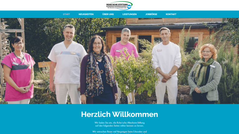 Webseite Rohesche Stiftung